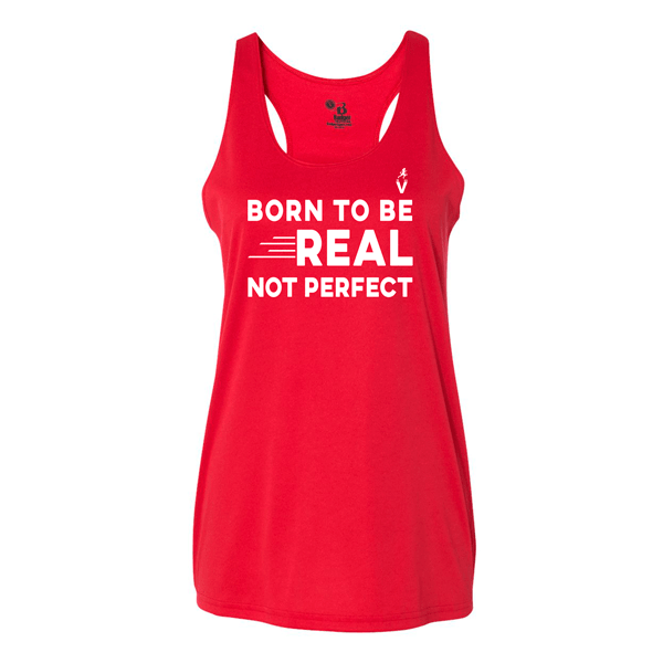 Workout Tank Tops | Born To Be Real - Ladies | Run Get Fit With V