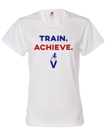 Women's Short Sleeve Tees | Train Achieve  - T-Shirt | Run Get Fit With V