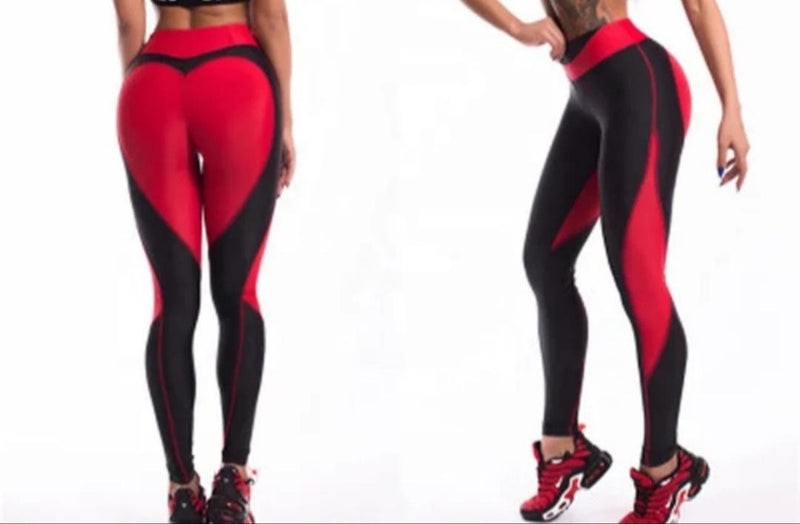 Red and Black Leggings | Active-Wear Online | Run Get Fit With V